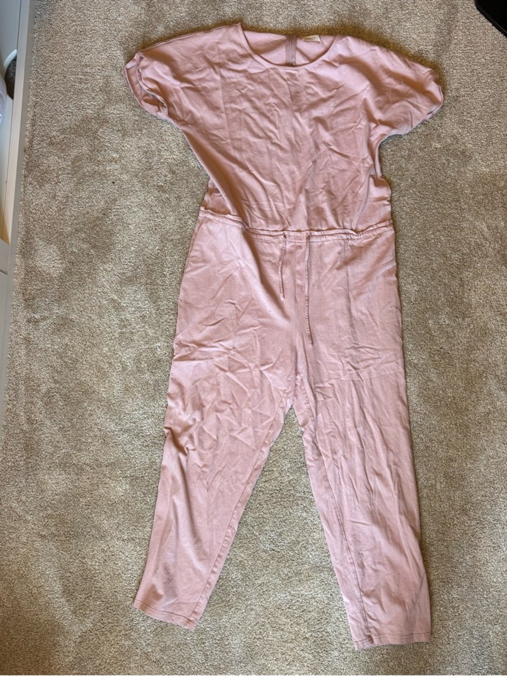 Roolee Blush Pink Knit Jumpsuit
